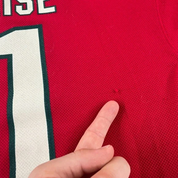 Minnesota Wild Zach Parise #11 Reebok NHL Jersey Youth Size XL (16/18) Red * - Picture 6 of 9